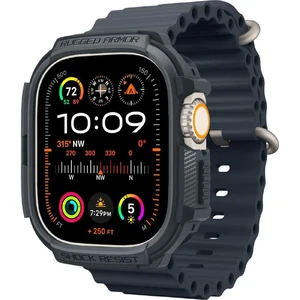 Защитный чехол Spigen Rugged Armor Dark Gray для Apple Watch Ultra | Ultra 2 49mm - Фото 2