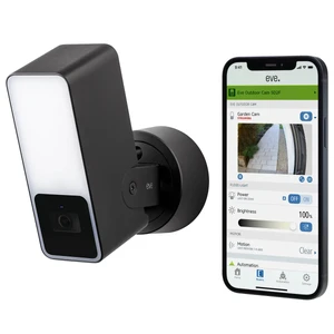 Умная камера видеонаблюдения Eve Outdoor Cam Apple HomeKit Black - Фото 2