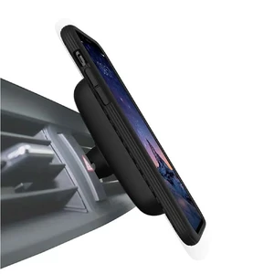 Противоударный чехол Evutec AER Series Karbon Black для iPhone X | XS с магнитным автодержателем - Фото 3