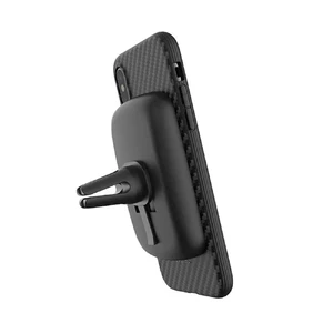Противоударный чехол Evutec AER Series Karbon Black для iPhone X | XS с магнитным автодержателем - Фото 4