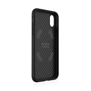 Противоударный чехол Evutec AER Series Karbon Black для iPhone X | XS с магнитным автодержателем - Фото 9