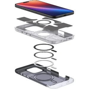 Серый чехол Spigen Classic C1 Mag MagSafeдля iPhone 16 Pro - Фото 9