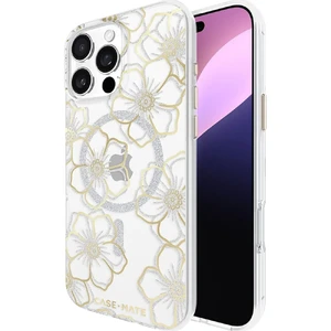 Прозорий чохол зі срібно-золотими елементами Case-Mate Floral Gems Mag для iPhone 16 Pro Max 840171740806 - Фото 1
