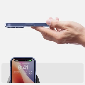 Прозорий синій чохол Spigen Ultra Hybrid для iPhone 16 Plus - Фото 10