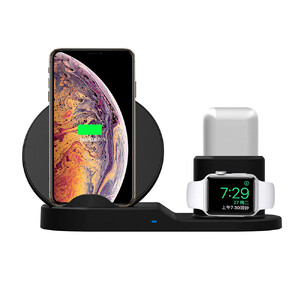 Купить Беспроводная док-станция iLoungeMax FastCharge 10W 3-in-1 для iPhone | AirPods | Apple Watch 1 | 2 | 3 | 4 | 5