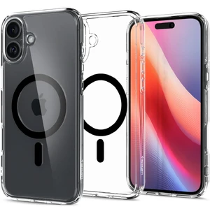 Прозорий чорний чохол Spigen Ultra Hybrid Mag для iPhone 16 Plus 8809971229913 - Фото 1