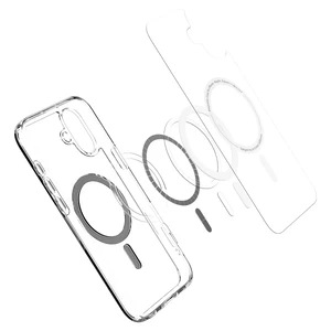 Прозорий чорний чохол Spigen Ultra Hybrid Mag для iPhone 16 - Фото 8
