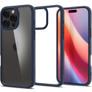 Прозорий синій чохол Spigen Ultra Hybrid для iPhone 16 Pro 8809971230384 - Фото 1