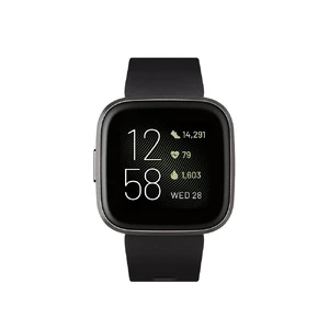 Умные часы Fitbit Versa 2 Black | Carbon Aluminum - Фото 2