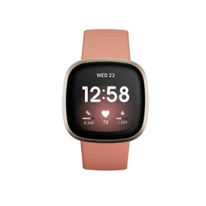 Розумний годинник Fitbit Versa 3 Midnight | Soft Gold Aluminum  - Фото 1