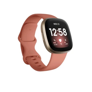 Розумний годинник Fitbit Versa 3 Midnight | Soft Gold Aluminum - Фото 2