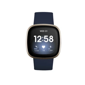 Умные смарт-часы Fitbit Versa 3 Midnight | Soft Gold Aluminum  - Фото 1