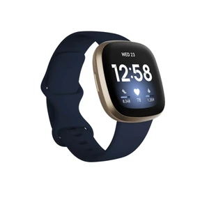 Умные смарт-часы Fitbit Versa 3 Midnight | Soft Gold Aluminum - Фото 2
