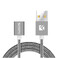 Нейлоновый магнитный кабель Floveme 2-in-1 Magnetic Cable Gray Lightning | Micro USB to USB 1m  - Фото 1