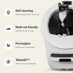 Самоочищающийся лоток для кошек Whisker Litter-Robot 5 Black с Wi-Fi и контролем запаха - Фото 3