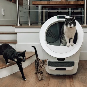 Самоочищувальний лоток для котів Whisker Litter-Robot 5 Pro White з Wi-Fi та контролем запаху - Фото 2