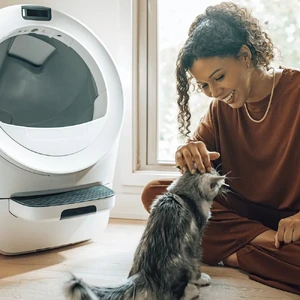 Самоочищающийся лоток для кошек Whisker Litter-Robot 5 White с Wi-Fi и контролем запаха - Фото 4