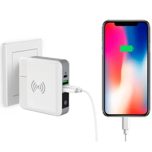 Универсальное зарядное устройство с беспроводной зарядкой iLoungeMax Super Charger Global Travel Power Bank 6700mAh + EU адаптер - Фото 5