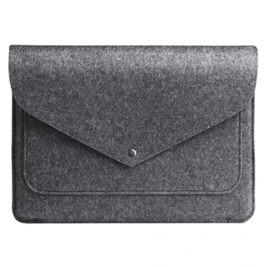Чехол-конверт из войлока Gmakin Dark Grey для MacBook Air 13" (2018-2024) | Pro 13" (2016-2022) - Фото 2