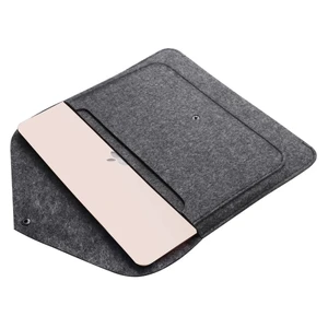 Чехол-конверт из войлока Gmakin Dark Grey для MacBook Air 13" (2018-2024) | Pro 13" (2016-2022) - Фото 4