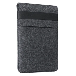 Чехол-карман из войлока с резинкой Gmakin Dark Grey для MacBook Air 13" (2018-2024) | Pro 13" (2016-2022)