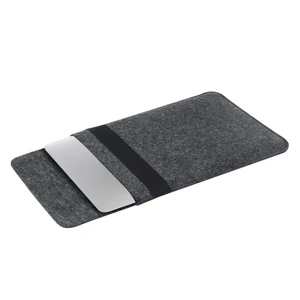 Чехол-карман из войлока с резинкой Gmakin Dark Grey для MacBook Air 13" (2018-2024) | Pro 13" (2016-2022) - Фото 3