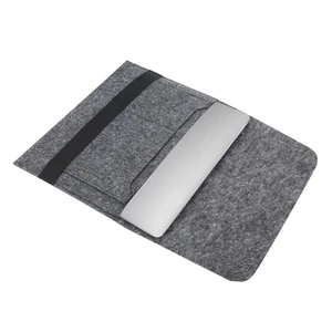 Чехол-конверт из войлока с резинкой Gmakin Gray для MacBook Air 13" (2018-2024) | Pro 13" (2016-2022) - Фото 2