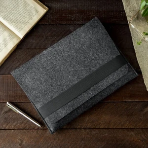 Чехол-конверт из войлока с резинкой Gmakin Gray для MacBook Air 13" (2018-2024) | Pro 13" (2016-2022) - Фото 4