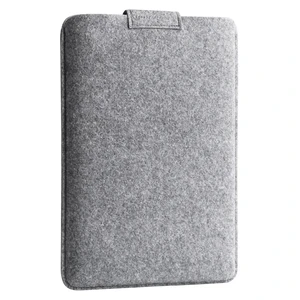 Чехол-карман на липучке из войлока Gmakin Gray для MacBook Air 13" (2018-2024) | Pro 13" (2016-2022) - Фото 2