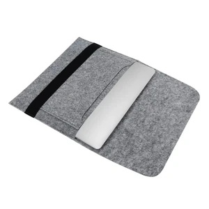 Чехол-конверт из войлока с резинкой Gmakin Light Gray для MacBook Air 13" (2018-2024) | Pro 13" (2016-2022) - Фото 2