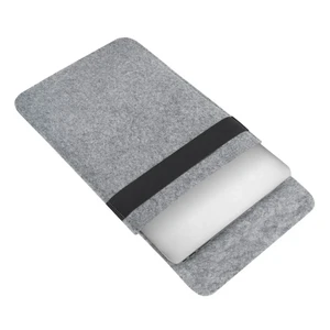 Чохол-карман з повсті з резинкою Gmakin Grey для MacBook Air 13" (2018-2024) | Pro 13" (2016-2022) - Фото 4