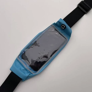 Голубой спортивный чехол-сумка на пояс iLoungeMax для iPhone | смартфонов до 5.8" - Фото 3
