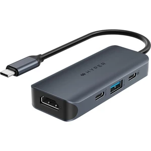 Хаб (адаптер) HyperDrive Next Dual 4в1 з портами HDMI, USB-A, USB-C, 100W PD сумісний з MacBook | Windows HD4001GL - Фото 1