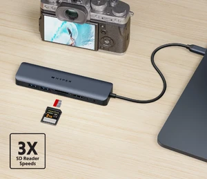 Хаб USB-C HyperDrive Next 7в1 с разъемами HDMI 4K, двойным USB-A, кардридером microSD/SD, Ethernet, 100W PD для MacBook | Windows | Chromebook - Фото 9