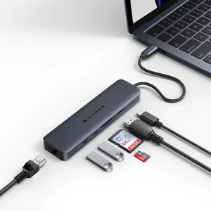 Хаб USB-C HyperDrive Next 7в1 с разъемами HDMI 4K, двойным USB-A, кардридером microSD/SD, Ethernet, 100W PD для MacBook | Windows | Chromebook - Фото 3