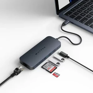 Хаб USB-C HyperDrive Next Dual 8в1 с разъемами HDMI 4K, двойным USB-A, USB-C, кардридером microSD/SD, Ethernet, 140W для MacBook | Windows | Chromebook - Фото 6