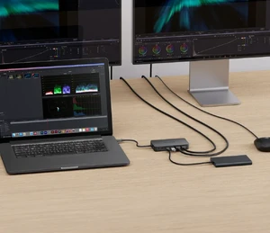 Хаб 7в1 HyperDrive Next Dual з подвійним роз'ємом 4K HDMI, USB-A, Audio Jack, USB-C, 100W PD для MacBook Pro/Air | Windows PC | Chromebook - Фото 3