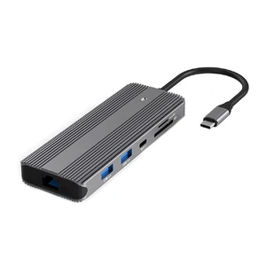 Хаб (адаптер) iLoungeMax 11-in-1 USB Type-C to Dual HDMI | USB 3.0 | AUX | PD 100W - Фото 2