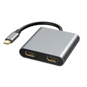 Хаб (адаптер) iLoungeMax Adapter 4-in-1 USB Type-C to Dual HDMI 4K | USB 3.0 | PD - Фото 2