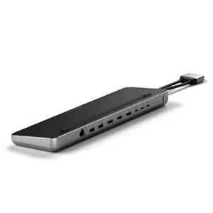 Док-станция (хаб) USB-C 10-в-1 Satechi Docking Station для MacBook с подставкой и USB-A, USB-C, 4K HDMI, Ethernet и NVMe SSD - Фото 2