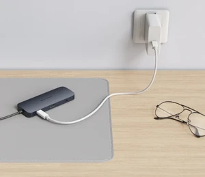 Хаб 10в1 HyperDrive Next Dual с двойным разъемом USB-C, USB-A, 4K HDMI, кардридером microSD/SD, Ethernet, Audio Jack, 140W PD для MacBook Pro/Air | Windows - Фото 8