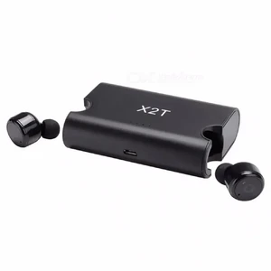 Беспроводные наушники с зарядным футляром iLoungeMax Mini X2T Black  - Фото 1