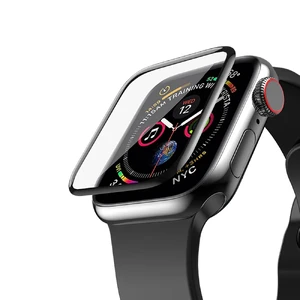 Защитное стекло HOCO 3D Curved Tempered Glass Black для Apple Watch 40mm SE 2 | SE | 6 | 5 | 4 - Фото 4