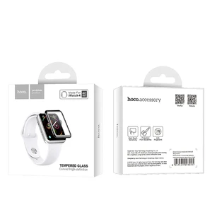 Защитное стекло HOCO 3D Curved Tempered Glass Black для Apple Watch 40mm SE 2 | SE | 6 | 5 | 4 - Фото 5
