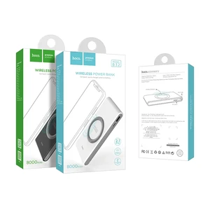 Повербанк с беспроводной зарядкой HOCO B32 Energetic 8000 mAh Black - Фото 4
