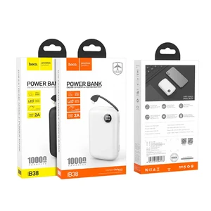 Повербанк HOCO B38 Extreme 10000mAh с кабелем Lightning - Фото 4