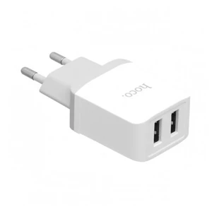 Зарядний пристрій HOCO C33A Little Superior Dual USB White - Фото 2