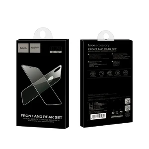Переднє + заднє захисне скло HOCO 5D Full Screen Tempered Glass Set Silver White для iPhone X | XS - Фото 5