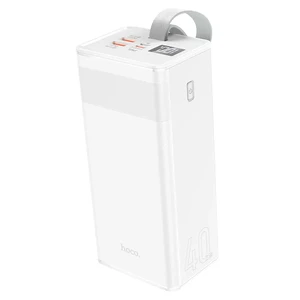 Повербанк з ліхтариком Hoco J86 Powermaster Power Bank 40000mAh White - Фото 3