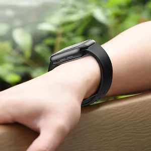 Силиконовый чехол HOCO TPU Case Black для Apple Watch 40mm SE 2 | SE | 6 | 5 | 4 - Фото 3